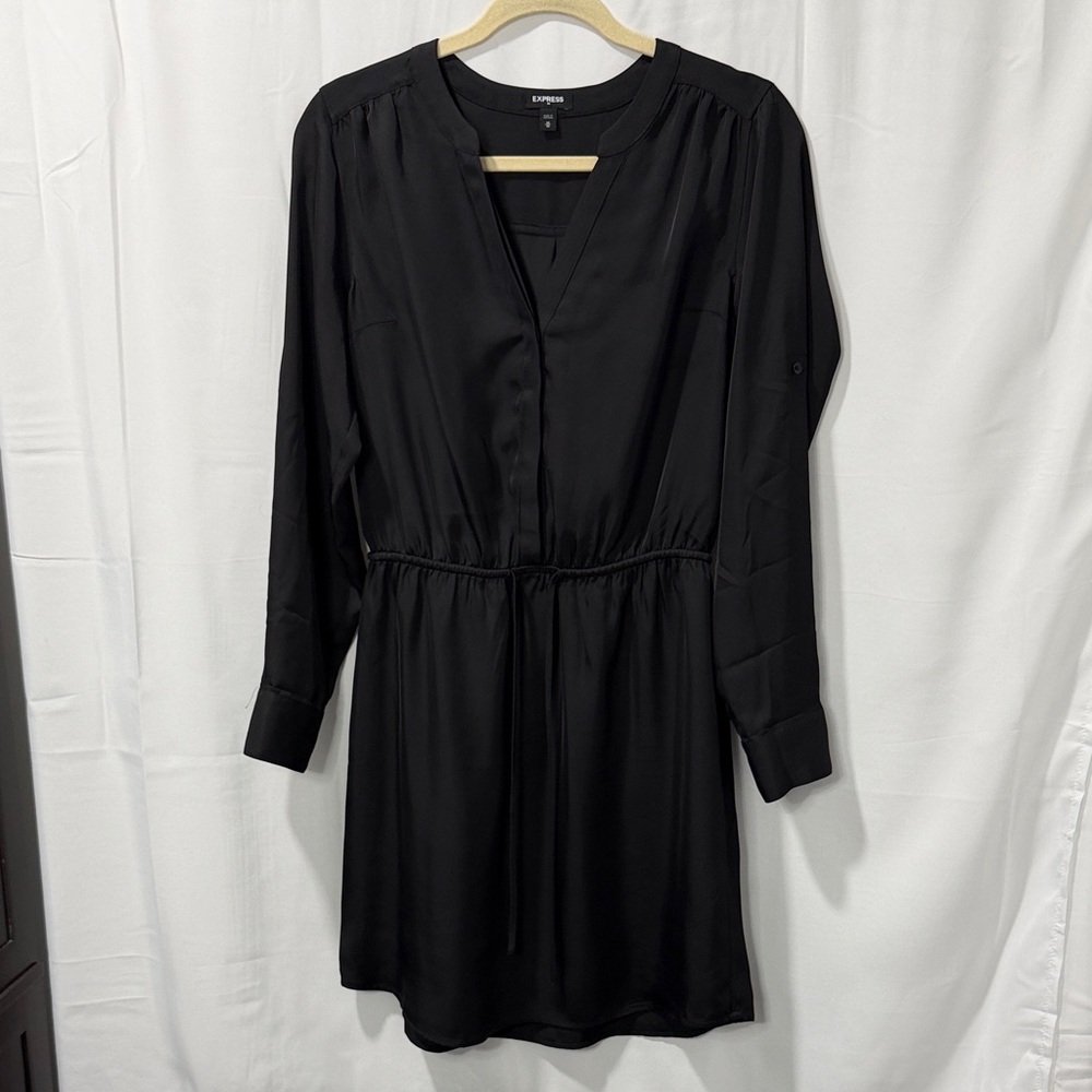 Express Women's Black Long Sleeve Dress
